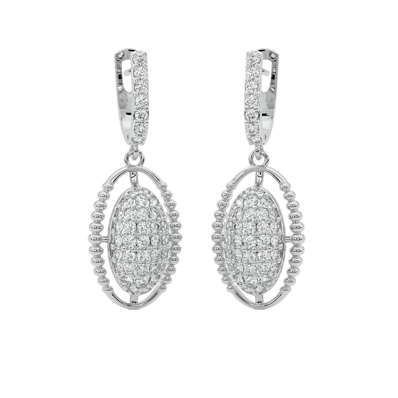 Thyra Round Diamond Earrings